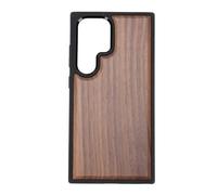 Vvikizy Slim Wood Case for Galaxy S24 super, Shockproof Scratch Proof TPU with Real Walnut Wood, Precise Fit for 6.8 Inch Screen, Wooden Phone Case