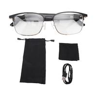 Vvikizy Smart Glasses, 5.4 Wireless Sunglasses with AI Voice Control and Handsfree Calling, for Men Women Outdoor Sports Driving Travel (Gold)