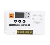 Vvikizy Solar Charge Controller, 12V 24V Automatic PWM Solar Panel Regulator with USB Output and 3 Stage Charging, for Off Grid Systems Power Homes (80A)