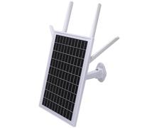 Vvikizy Solar Powered 4G LTE Modem Router, Wireless Outdoor WiFi Router with 15W Solar Panel and IP66 Cover, for RV Security Camera Farm Camping (European Version)