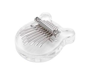 Vvikizy Thumb Piano, 8 Keys Kalimba Finger Piano with Musical Scales Engraved Keys and Bear Design, for Beginners and Professionals, Indoor and Outdoor Use