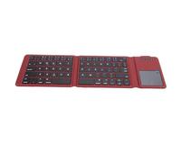 Vvikizy Ultra Slim Bluetooth Keyboard with Touchpad, Tri Folding for 3 | Built-in Rechargeable Battery, 10m Wireless Range, Spill-proof Design, Supports /iOS/, Foldable to 5.9 Inches
