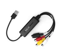 Vvikizy USB 2.0 Digital Video Acquisition Adapter Video Converter for Home Use and Gaming with Multiple Inputs