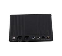 Vvikizy USB Sound Card, 6 Channel External Digital Optical sound frequency Adapter with SPDIF Output for PC Laptop Desktop, Plug and Play, 48/44 KHz Sampling Rate