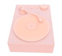 Vvikizy Vintage Bluetooth Record Player with Diffuser for Home Use Plastic Material (Pink)