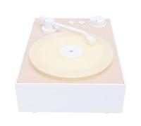 Vvikizy Vintage Bluetooth Record Player with Diffuser for Home Use Plastic Material (White)