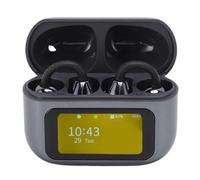 Vvikizy Wireless Earbuds HiFi Bluetooth 5.49 Over Ear Earphones for Sports with LCD Touchscreen Charging Case (Black)