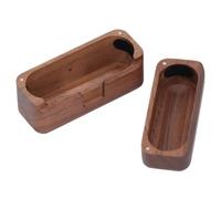 Vvikizy Wood Earbuds Case Cover Handcrafted Elegant Protective for AM TW01 Charging Case Travel Walnut