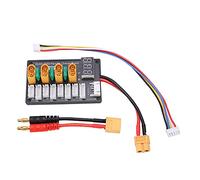 Vvikizy XT60 Parallel Charging Board with Display and 30A for Efficient Charging of 3S 4S Batteries, Features Extra Soft Silicone Cables
