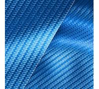 VViViD Blue Metallic Carbon Fiber Weatherproof Faux Leather Finish Marine Vinyl Fabric (1.5ft x 54")