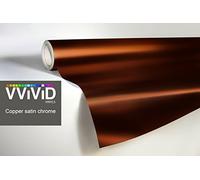 VViViD Copper Satin Chrome Car Wrap Stretch Conform Cast Vinyl (2ft x 5ft)