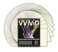 VViViD Inkjet Canvas 100% Real Printable Cotton LTR 8.5 X 11 125lbs. 340gsm 17mil (200 sheets)