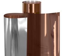 VViViD One-Way Colorful Vinyl Window Tinting Sheets (1.49ft x 5ft, Copper Mirror Chrome)