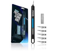 VViViD Precision Gliding Automotive Vinyl Wrapping Knife, Retractable, Safety locking, 5 Replacement Blades