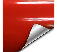 VViViD Red High Gloss Realistic Paint-Like Microfinish Vinyl Wrap Roll with VViViD XPO Air Release Technology (12in x 60in)
