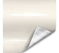 VViViD+ Ultra Gloss Pearl White Vinyl Car Wrap (1.49ft x 5ft)