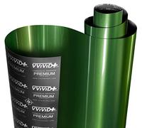 VViViD+ Ultra Gloss Sonoma Green 1ft x 5ft Vinyl Car Wrap Premium Paint Replacement Film Roll with Nano Air Release Technology, Stretchable Protective Cap Liner, Self Adhesive, Indoor Outdoor