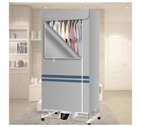 VVLXRIC Air Dryers, Remote Control Intelligent Constant Temperature Heated Air Dryers Clothes Indoor, Power Saving Touch Screen Clothes Drying Rack Heated Wet Weather,Grey