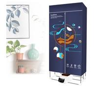 VVLXRIC Clothes Airer Electric Dryer, Overheating Protection Multiple Gears Heated Clothes Horse, Touch Screen Power Saving Clothes Dryer Indoor Haze Weather,B