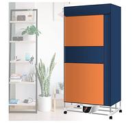 VVLXRIC Clothes Drying Rack, Fast Drying Overheating Protection Air Dryer Clothes, Power Saving Touch Screen Heated Clothes Rail Winter,Blue