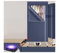 VVLXRIC Drying Rack Kitchen, Multiple Gears Remote Control Electric Heated Clothes Airer Dryer Indoor, Power Saving Large Space Heated Airer with Cover Wet Weather,Blue