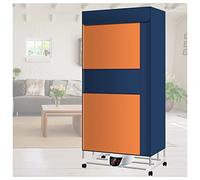 VVLXRIC Heated Air Dryer, Remote Control Overheat Protection Heated Airer Cover, Large Space Foldable Heated Airer Clothes Dryer Wet Weather,Blue