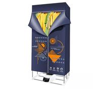 VVLXRIC Heated Airer with Cover, Fast Drying Multi-Speed Heated Dryer, Time Saving Touch Screen Heated Air Dryers Clothes Indoor Haze Weather,A