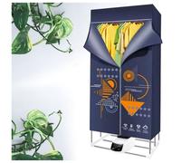 VVLXRIC Heated Airers Clothes Indoor Electric With Cover, Intelligent Constant Temperature Multi-Speed Air Dryers, Large Space Touch Screen Indoor Clothes Dryer Wet Weather,A