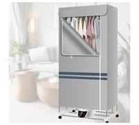 VVLXRIC Heated Clother Dryer, Fast Drying Multi-Speed Laundry Rack, Foldable Touch Screen Electric Dryer for Home Use,Grey