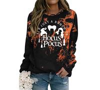 VVNTY Hocus Pocus Sweater Halloween Sweatshirt Women Halloween Casual Jumper (Td2,XXL)