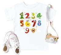 VVNTY Number Day T Shirt Kids Maths T Shirts for Children Numeracy Day Short Sleeve Top 4-8 Years (White1,150)