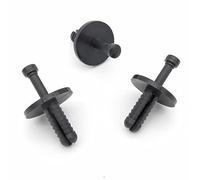 VVO Fasteners- Black Plastic Engine Heat Shield/Insulator Fastener Clips for BMW 7-Series, (Pack of 10)