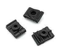 VVO Fasteners- Black Plastic Front Wheel Arch Lining & Mudguard Spire Clips for Mitsubishi FTO, L200, Pajero/Shogun, Colt, (Pack of 10)