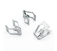 VVO Fasteners Metal Centre Console Trim Fastener Clip, Silver (Pack of 10)