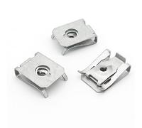 VVO Fasteners Metal Front Wheel Arch Lining and Mudguard Fastener, Silver (Pack of 10)