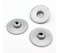 VVO Fasteners- Silver Metal Engine Heat Shield or Insulator Fastener Washers for BMW Z4, 5-Series, 7-Series, (Pack of 10)