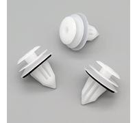 VVO Fasteners- White Plastic Front & Rear Lamp Clips for Toyota Yaris, (Pack of 10)