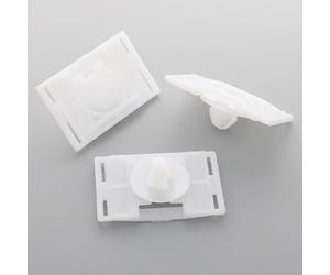 VVO Fasteners- White Plastic Front Wheel Arch Flare and Trim Moulding Clips for Peugeot 208, 2008, (Pack of 10)