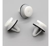 VVO Fasteners- White Plastic Interior Wing Mirror Trim/Tweeter Cover Clips for Mitsubishi L200, Pajero/Shogun, (Pack of 10)