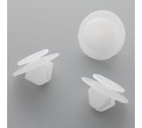 VVO Fasteners- White Plastic Rear Wheel Arch Flares and Moulding Trim Clips for Peugeot 208, 2008, (Pack of 10)