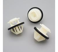 VVO Fasteners- White Plastic Side Skirt, Sill Moulding Cover Trim Clips for Mercedes-Benz C-Class, E-Class, (Pack of 10)