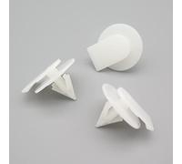 VVO Fasteners- White Plastic Side Skirt, Sill Moulding Cover Trim Clips for Mini Mini, (Pack of 10)