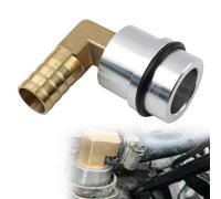 VVORHSBELL Billet Crankcase Breather Adapter Compatible with 1.8T 20V VW Audi Seat Replaces OEM 06A103213F PCV Breather Upgrade Kit With 19mm Barb & Rubber Seal - Aluminum