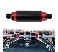 VVORHSBELL Fuel Inline Filter Universal High Flow AN6 AN8 AN10 Fuel Filter 60 Micron 6061-T6 Aluminum Compatible with Truck Passenger Car Black with Mounting Bracket