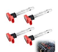 VVORHSBELL Ignition Coil Pack Set of 4 Compatible with Audi A4 A5 R8 2.0T & VW Golf GTI MK6 2.0T High Energy, Metal Housing, Vibration Resistant