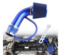 VVORHSBELL Universal Air Intake Filter Kit,3" 76mm Cone Alumimum Car Cold Air Intake Filter Induction Kit Pipe Hose System Compatible with Car Automobile Racing