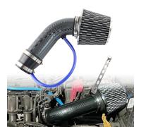 VVORHSBELL Universal Air Intake Filter Kit,3" 76mm Cone Alumimum Car Cold Air Intake Filter Induction Kit Pipe Hose System for Car Automobile Racing（Carbon Pattern）