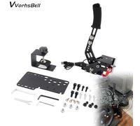 VVORHSBELL USB Handbrake 16 Bit SIM PC Racing Games Compatible with logitech G25 G27 G29 G920 G923 & Thrustmaster T300 T500 Adjustable Linear Handbrake For Simulator Games （only for PC）