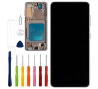 Vvsialeek [With Frame] Replacement OLED Display Compatible with Galaxy S21 [6.2 Inches] SM-G991B, SM-G991B/DS LCD Touch Screen with Toolkit