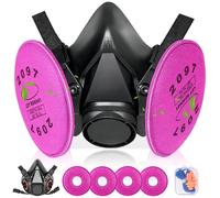 vvuvnem Respirator Mask with 2097 Filters, Reusable Respirator Mask for Resin, Chemical, Spraying Paint, Cleaning, Spraying, etc